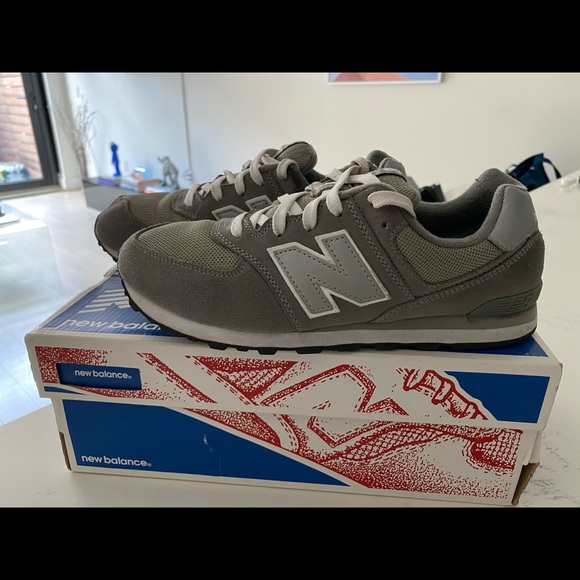 New Balance Shoes - New Balance 574 Womens 8 Kids 6 Grey Sneakers